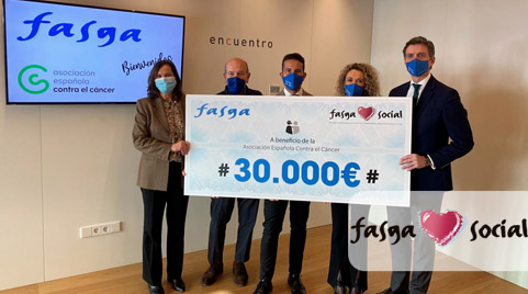 Fasga visita la Asociación Española contra el Cáncer en Madrid para seguir apoyando proyectos de investigación contra la enfermedad