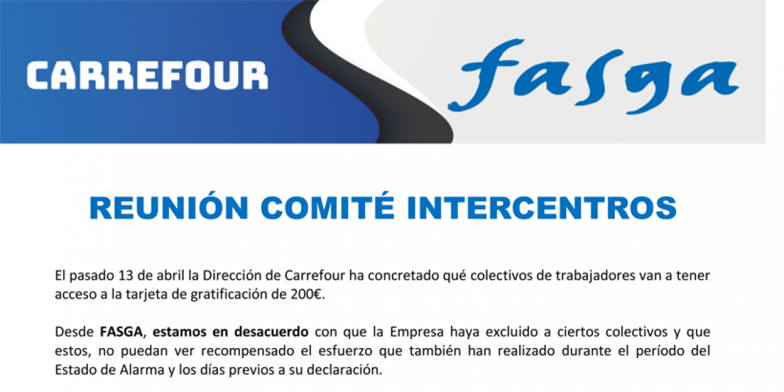 REUNIÓN COMITÉ INTERCENTROS DE CARREFOUR