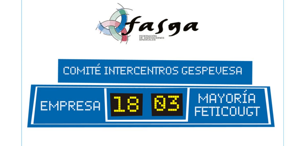 Hoja informativa de la reunión del Comité Intercentros de Gespevesa