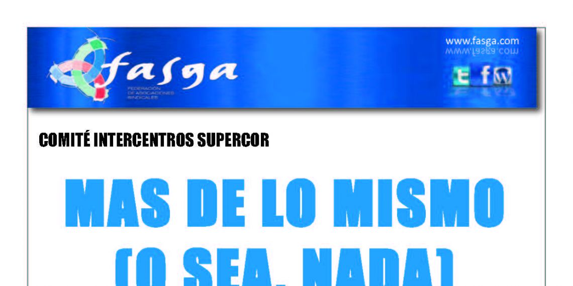 MAS DE LO MISMO (O SEA, NADA)