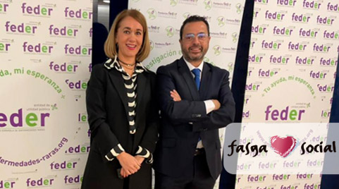 Fasga está presente en el Acto oficial por el Día Mundial de las #EnfermedadesRaras  organizado por @FEDER_ONG y presidido por Su Majestad la Reina