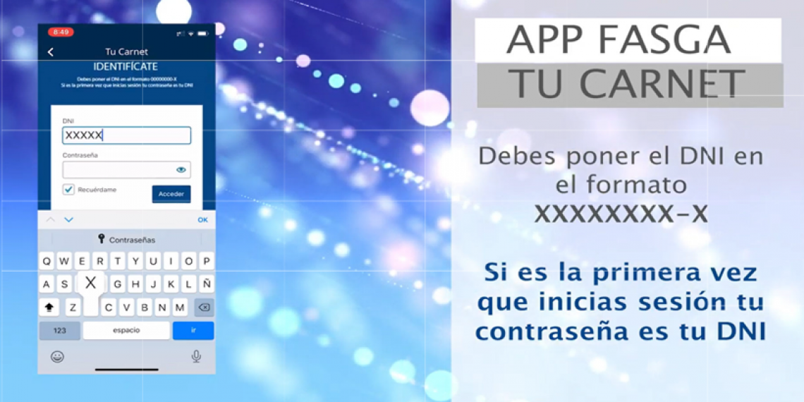 VÍDEO APP FASGA: PASOS PARA OBTENER TU CARNET DE AFILIADO DIGITAL