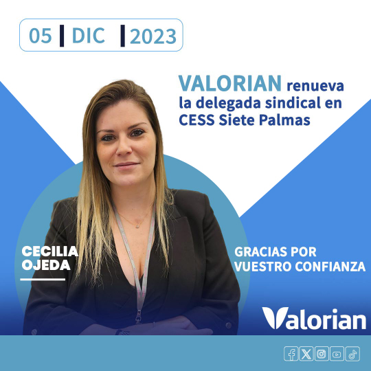 Valorian renueva la delegada en las EESS de CESS en 7 Palmas