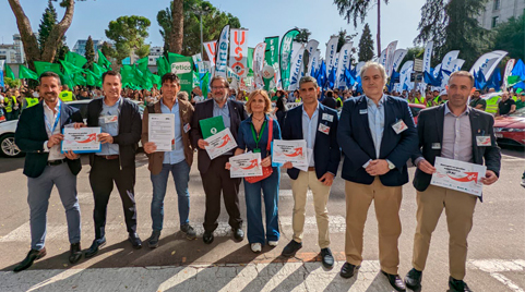 Fasga, junto con 8 sindicatos independientes, se concentra en 18 ciudades de España para recuperar el poder adquisitivo perdido