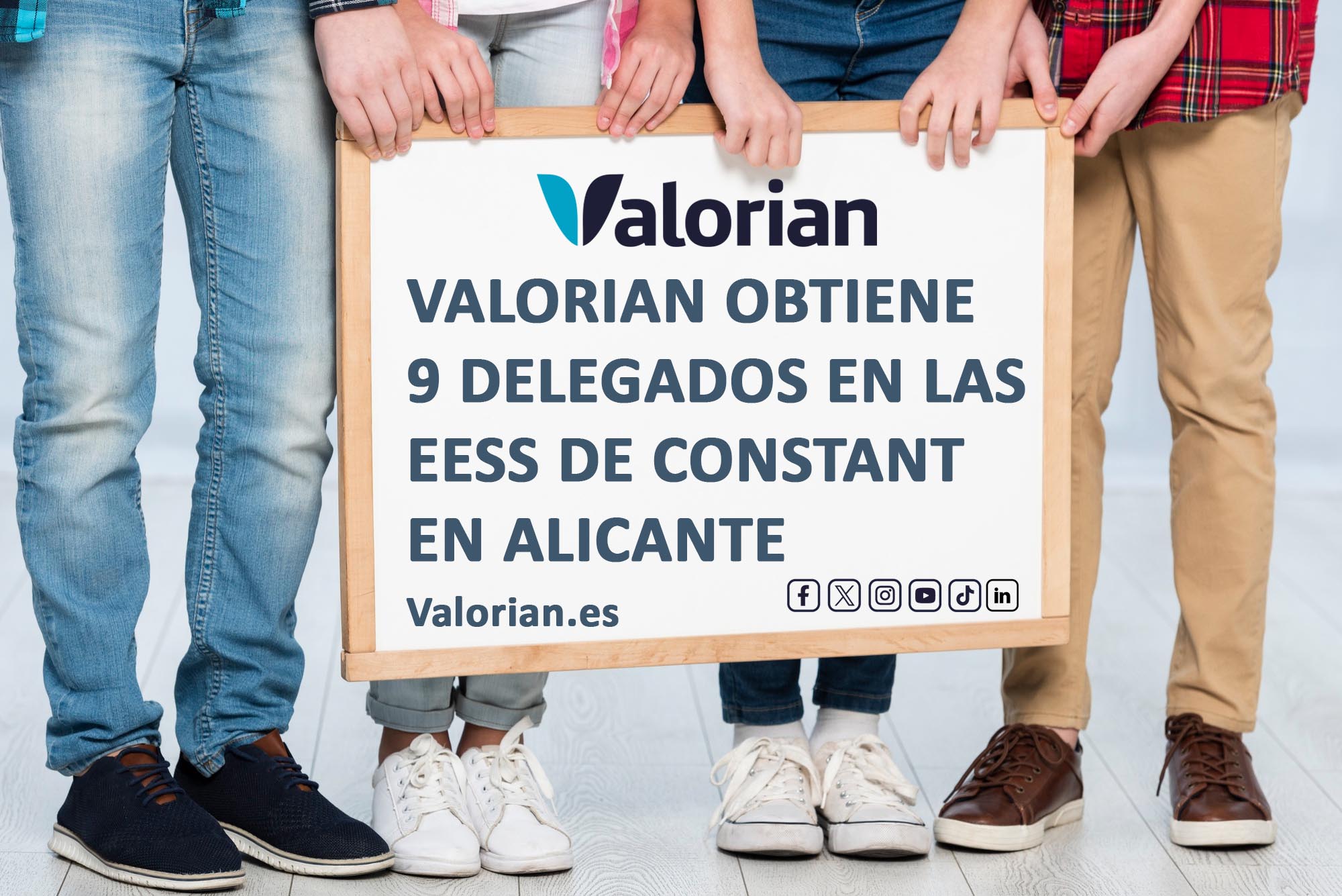 Valorian obtiene 9 delegados en las EESS del grupo Constant en Alicante