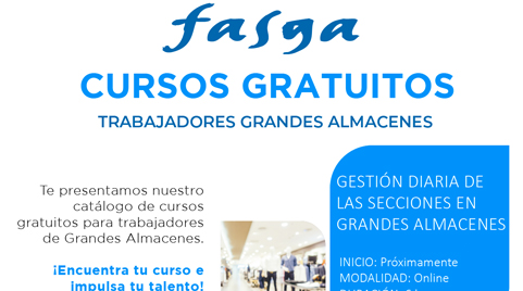 Cursos gratuitos para trabajadores Grandes Almacenes