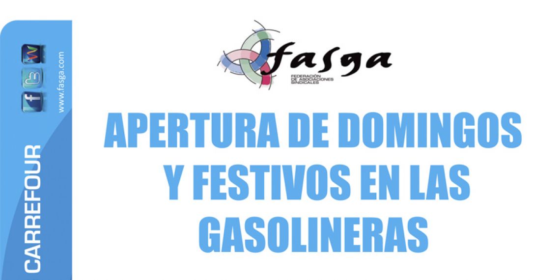 Comité Intercentros Carrefour: Apertura de domingos y festivos en las gasolineras