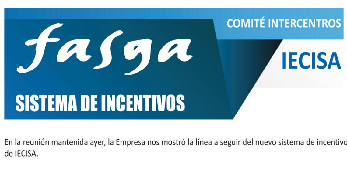 Comité Intercentros IECISA: Sistema de Incentivos