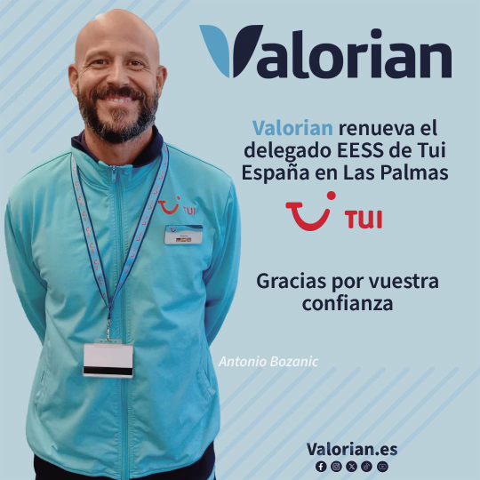 Valorian renueva el delegado en Tui España en Las Palmas