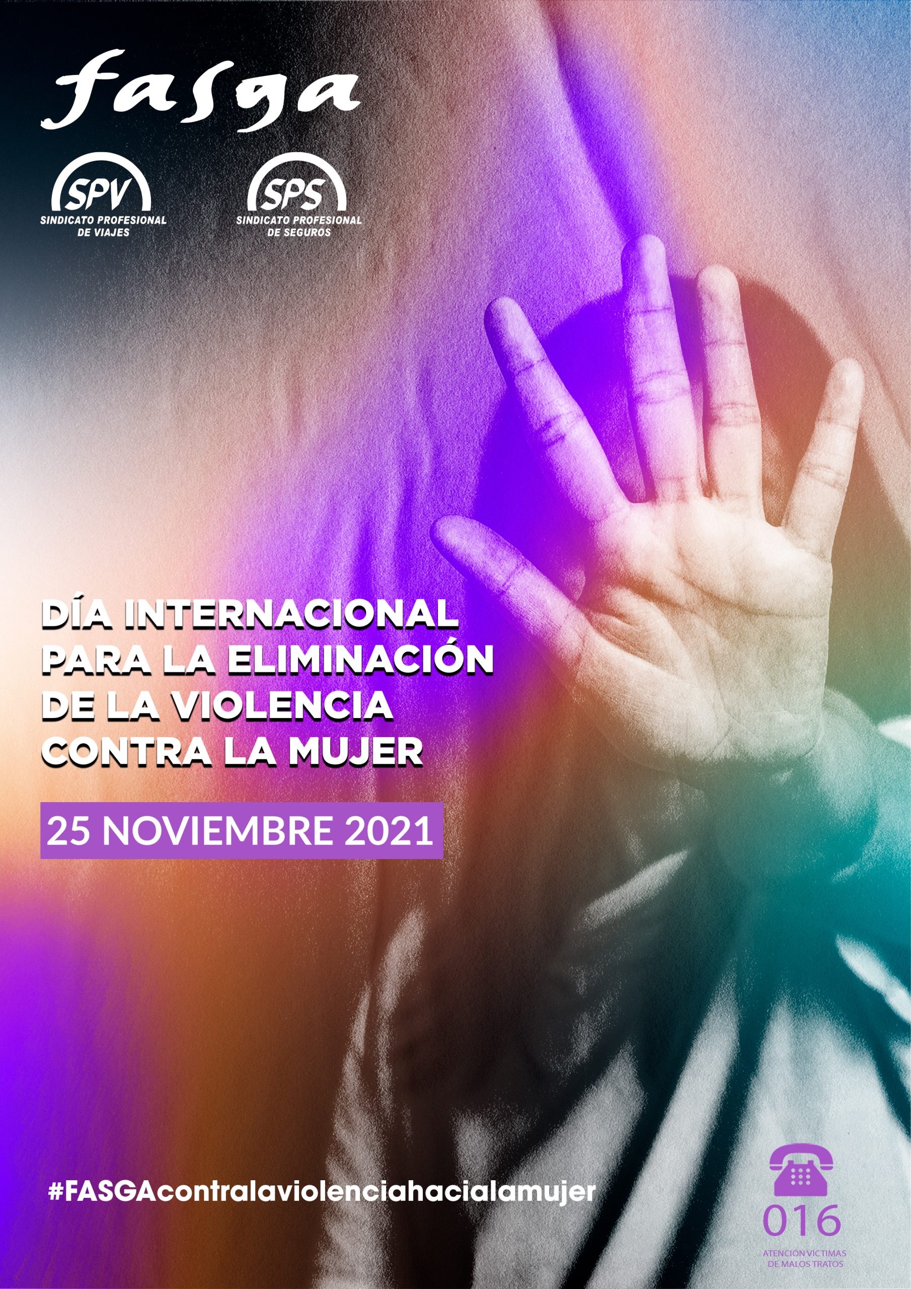 Cartel Día Internacional de la Eliminación de la Violencia contra la mujer