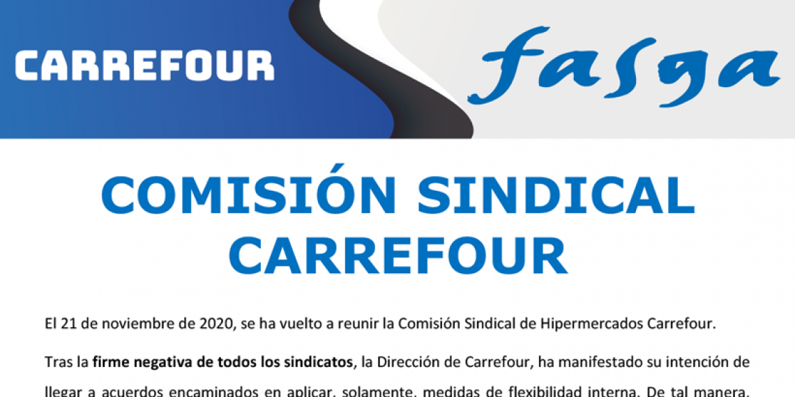 COMISIÓN SINDICAL CARREFOUR 21 DE NOVIEMBRE