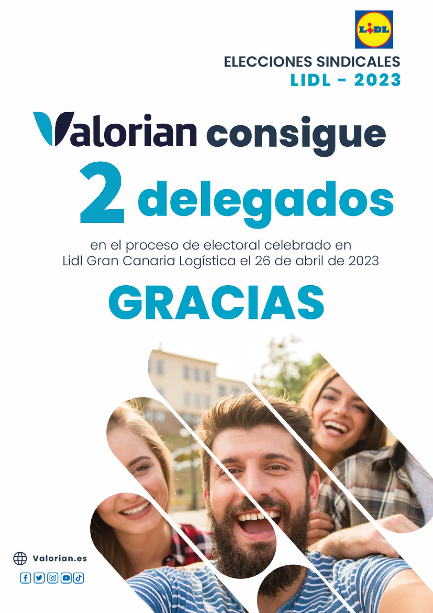 Valorian suma 2 delegados nuevos en el proceso electoral celebrado en Lidl Gran Canaria Logística