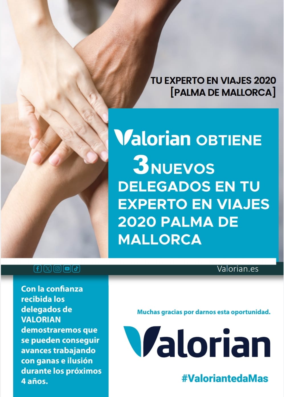 Valorian obtiene 3 nuevos delegados en Logitravel Tu Experto en Viajes de Palma de Mallorca