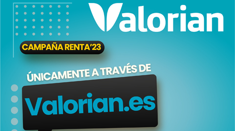 Renta 2023 Valorian: Inicio solicitud cita previa 10 de abril
