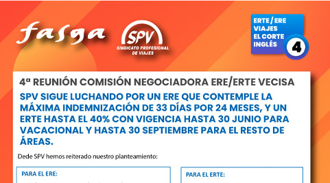 4ª REUNIÓN COMISIÓN NEGOCIADORA ERE/ERTE VECISA