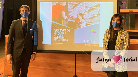 Fasga, en la presentación del programa ‘Villaverde sport4all’ en favor del deporte y la inclusión