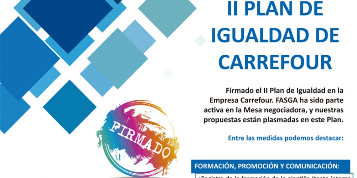 Firmado el II Plan de Igualdad de Carrefour