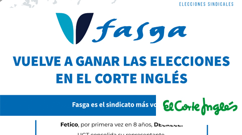 Fasga gana las elecciones sindicales de El Corte Inglés