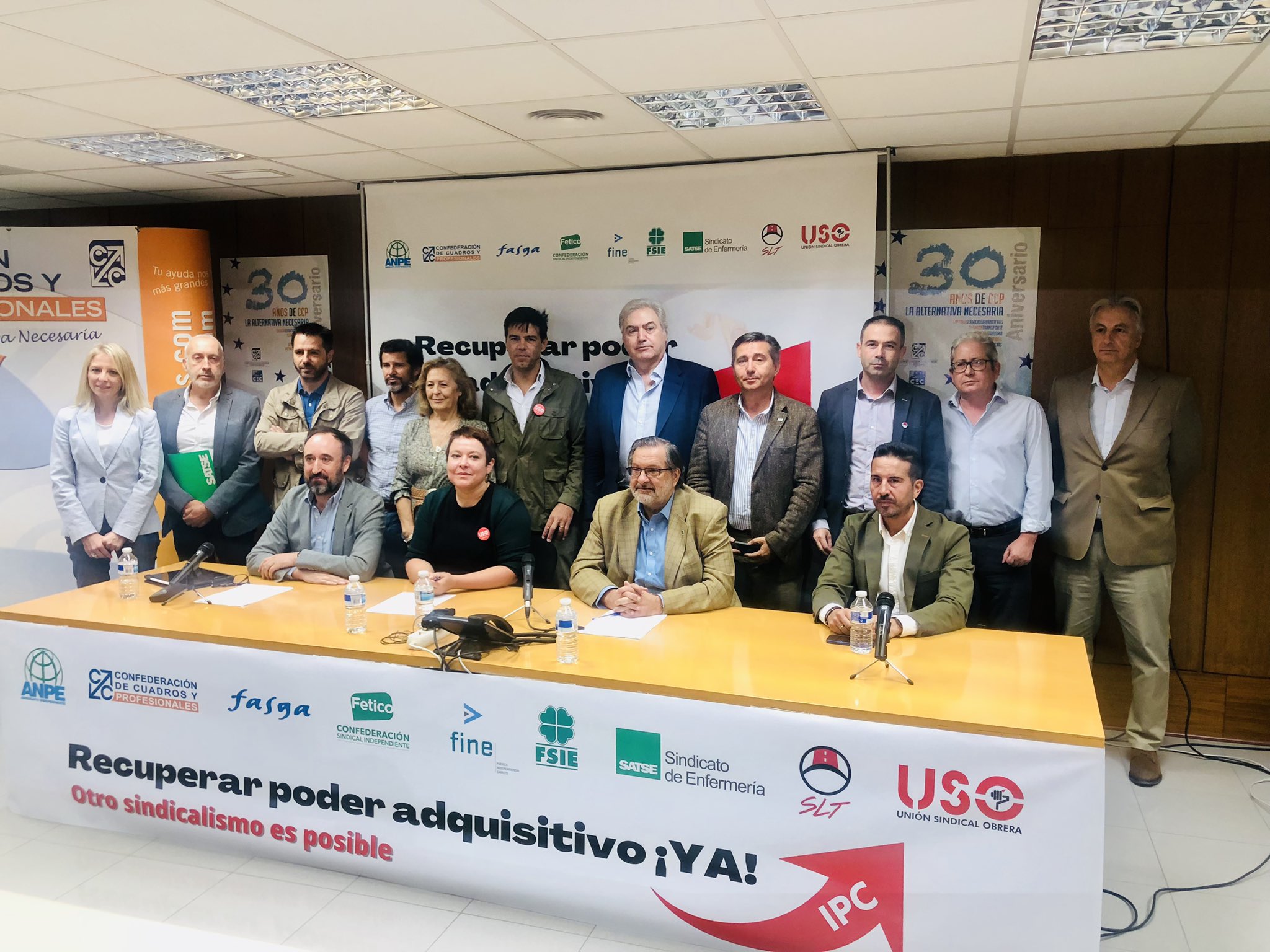 El sindicalismo independiente convoca concentraciones el 6 de octubre y una manifestación el 22 para recuperar el poder adquisitivo