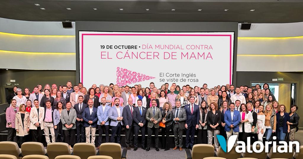 Valorian, presente en la jornada organizada por El Corte Inglés por el Día Mundial Contra el Cáncer de Mama