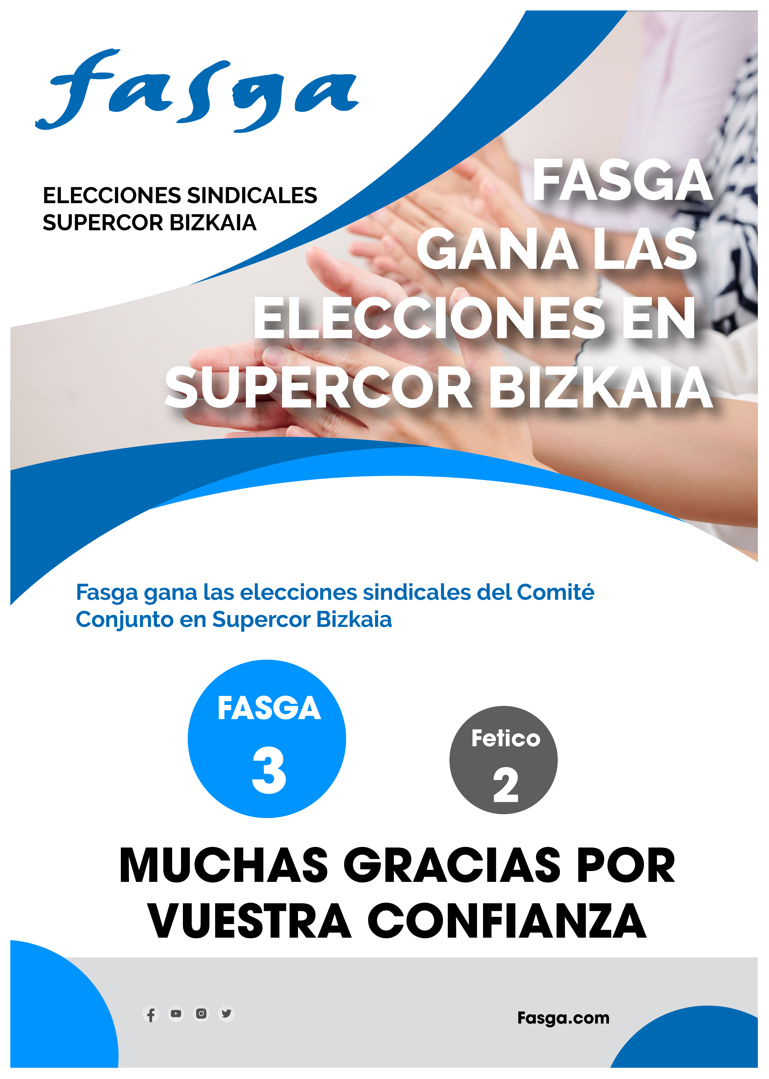 Fasga gana las elecciones en Supercor Bizkaia