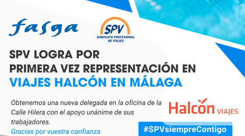 SPV logra por primera vez representación en Viajes Halcón en Málaga