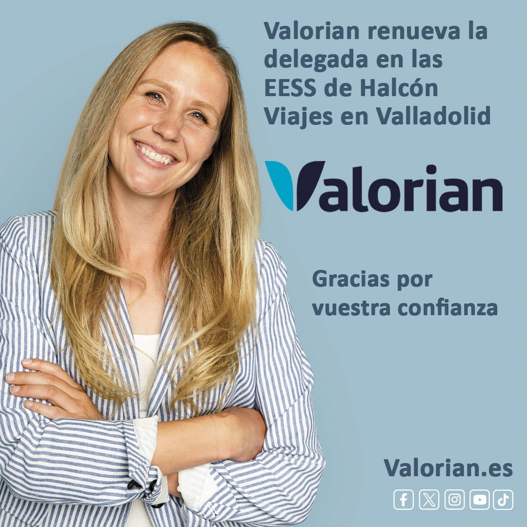 Valorian renueva la delegada en las EESS de Hlcón Viajes en Valladolid