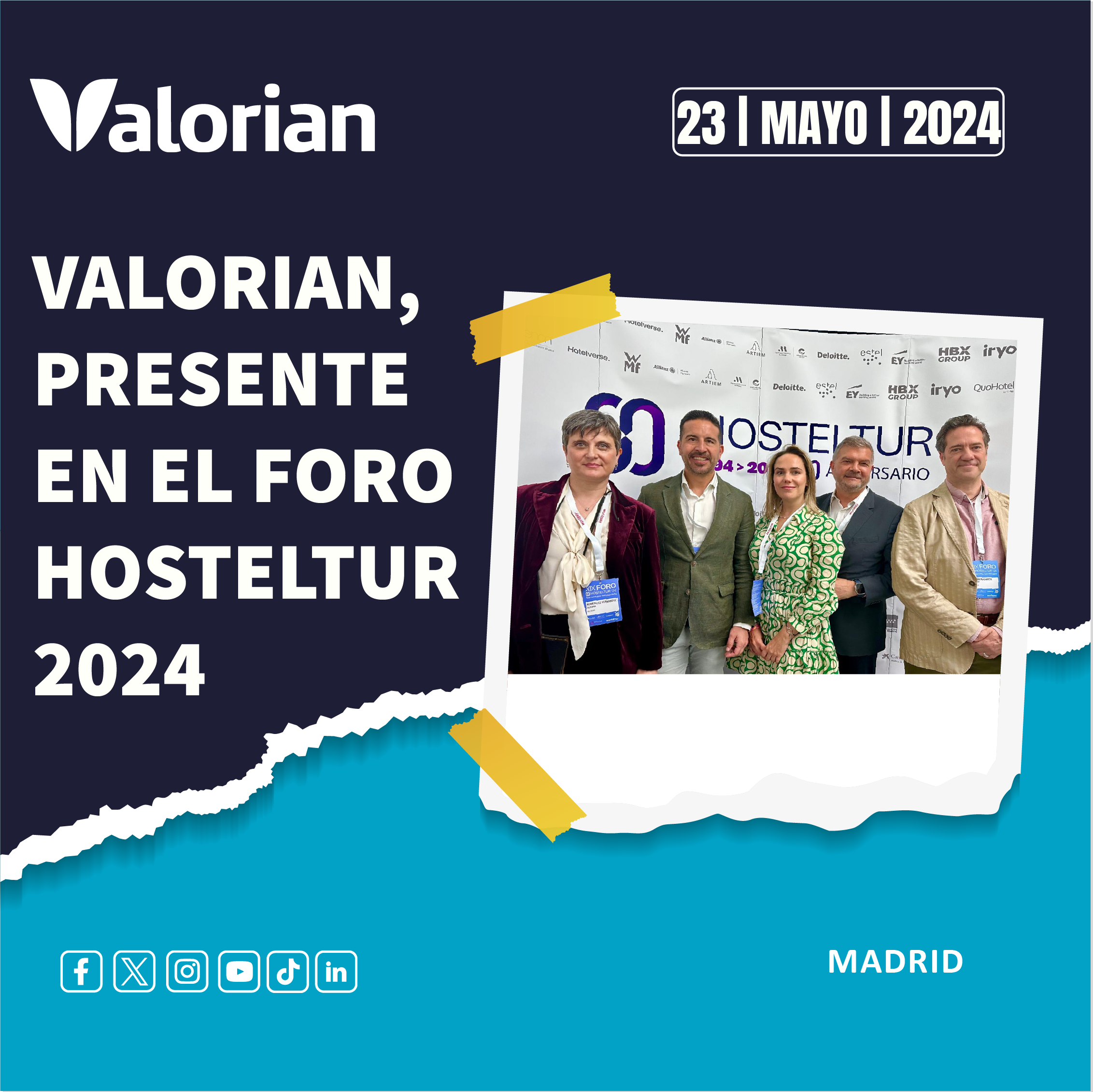 Valorian presente en el Foro Hosteltur 2024