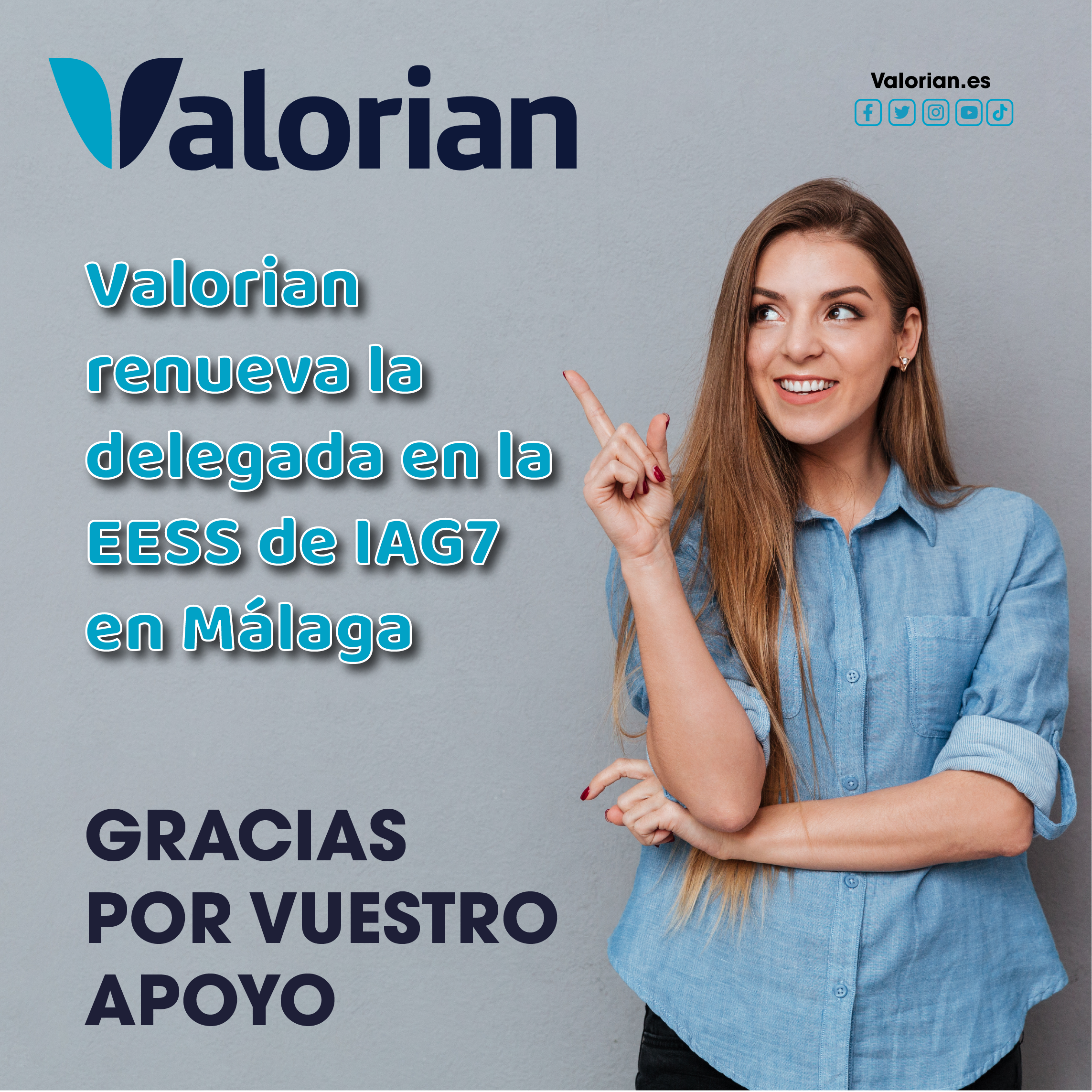 Valorian renueva la delegada en las EESS de IAG7 en Málaga