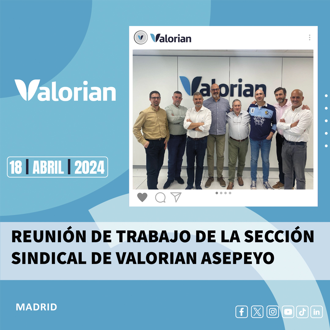 Reunión de trabajo de la Sección Sindical de Valorian Asepeyo