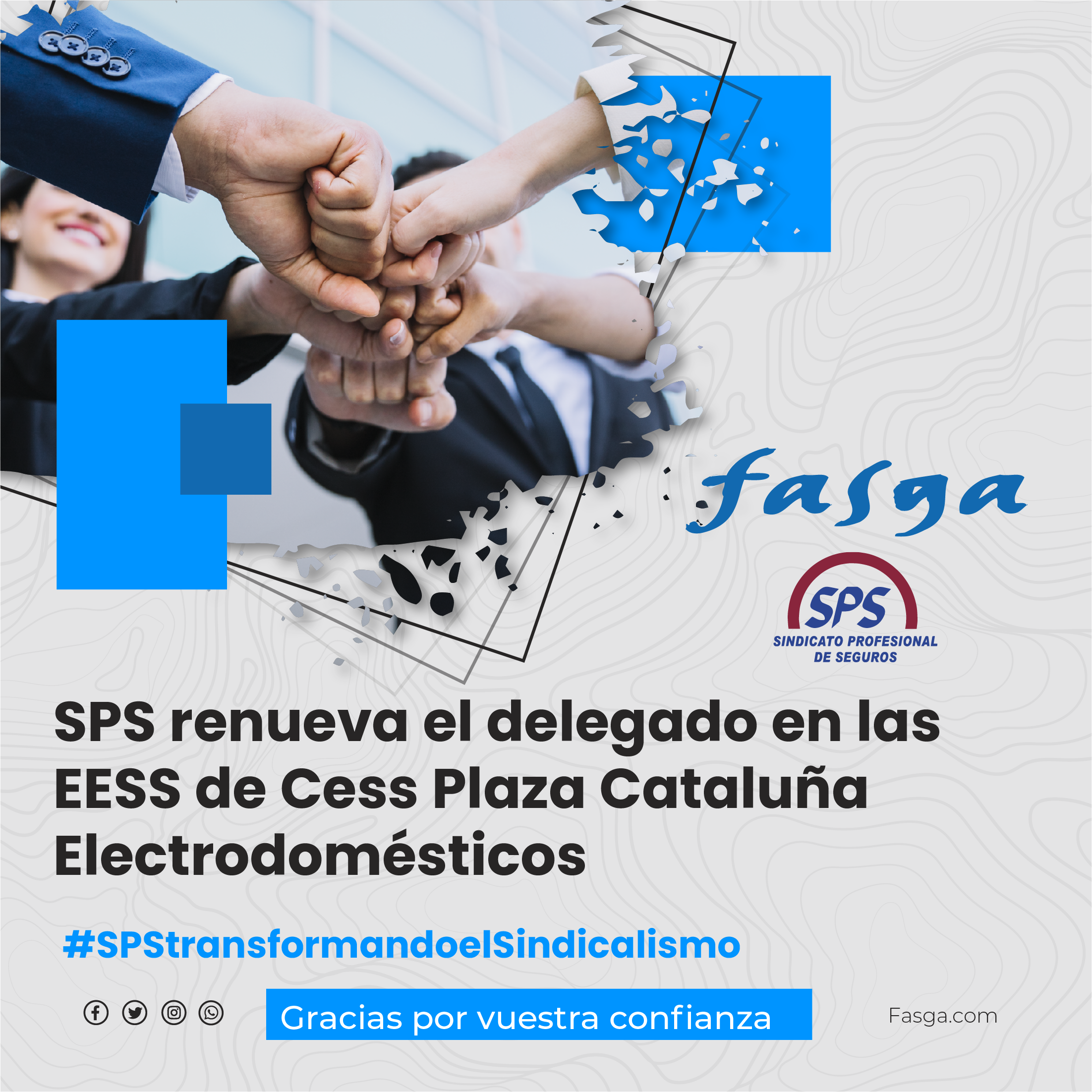 SPS renueva el delegado en las EESS de Cess Plaza Cataluña Electrodomésticos