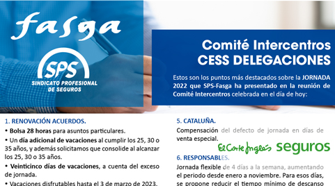 Comité Intercentros CESS Delegaciones