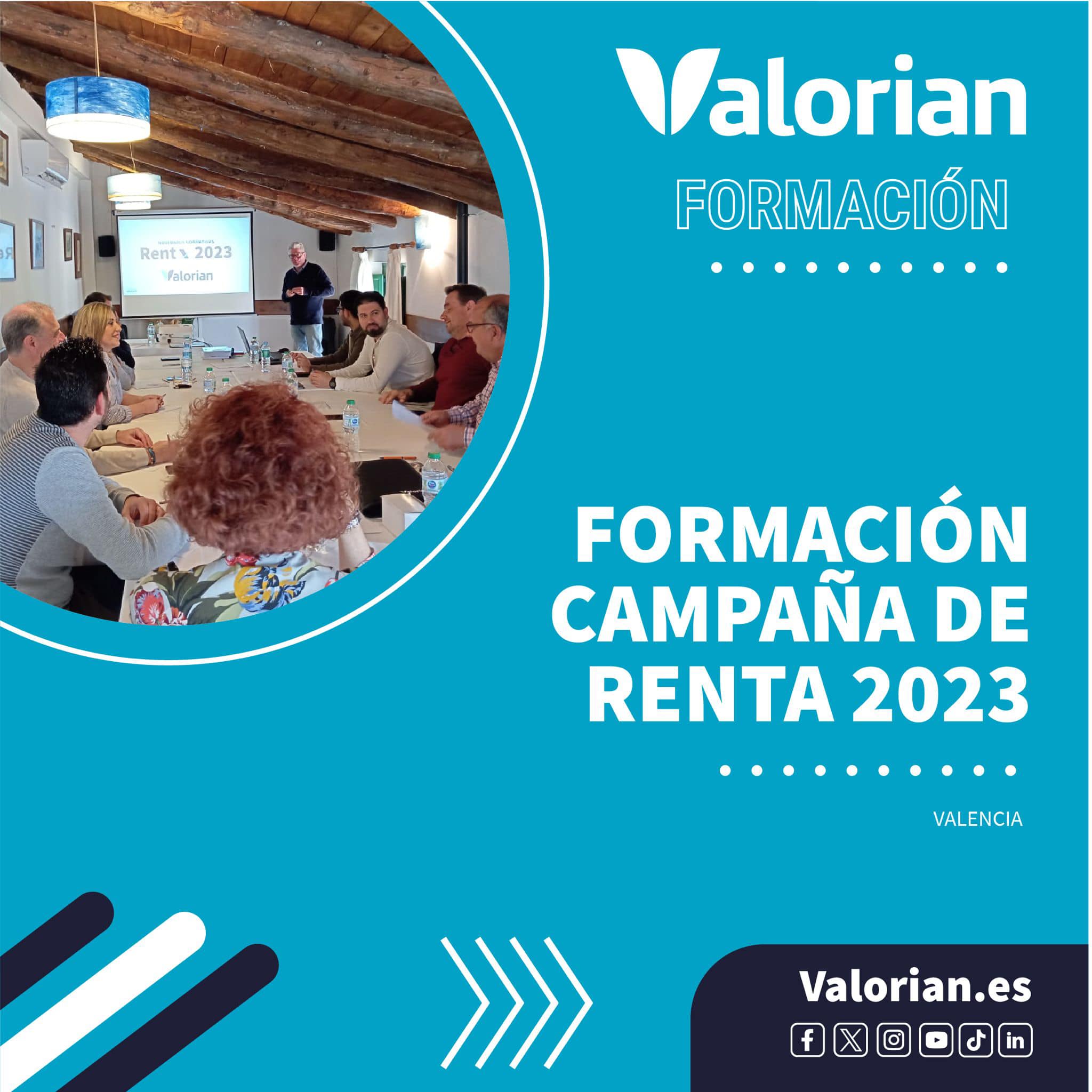 Curso formación Renta 2023 en el Territorial Levante