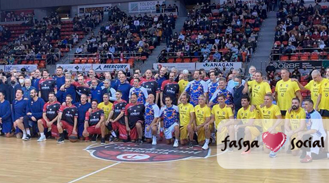 Fasga, a través de fasgasocial, su Programa de Responsabilidad Social, ha participado en la fila cero del partido leyendas solidarias