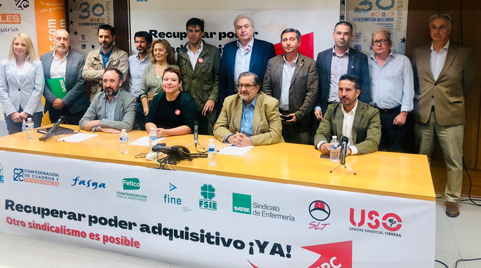 El sindicalismo independiente convoca concentraciones el 6 de octubre y una manifestación el 22 para recuperar el poder adquisitivo