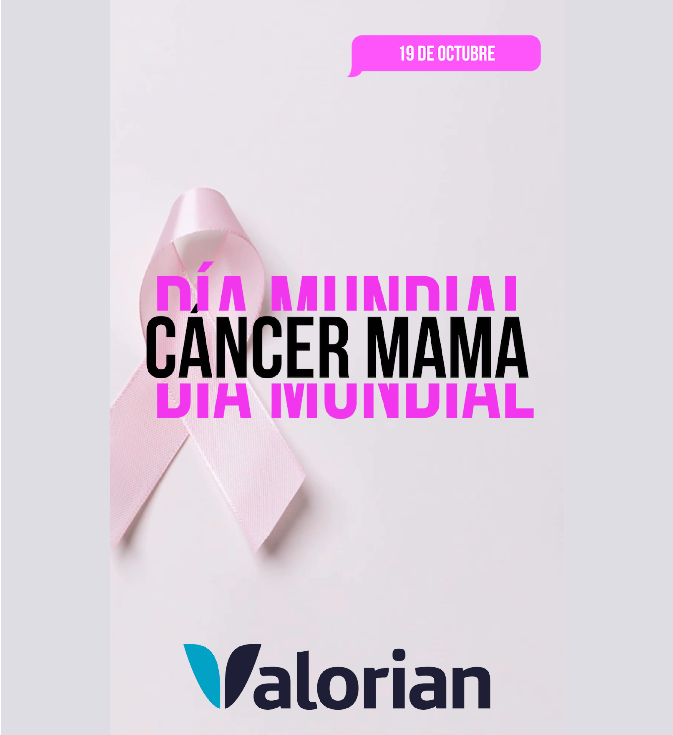 19 de octubre se conmemora el día mundial del cáncer de mama