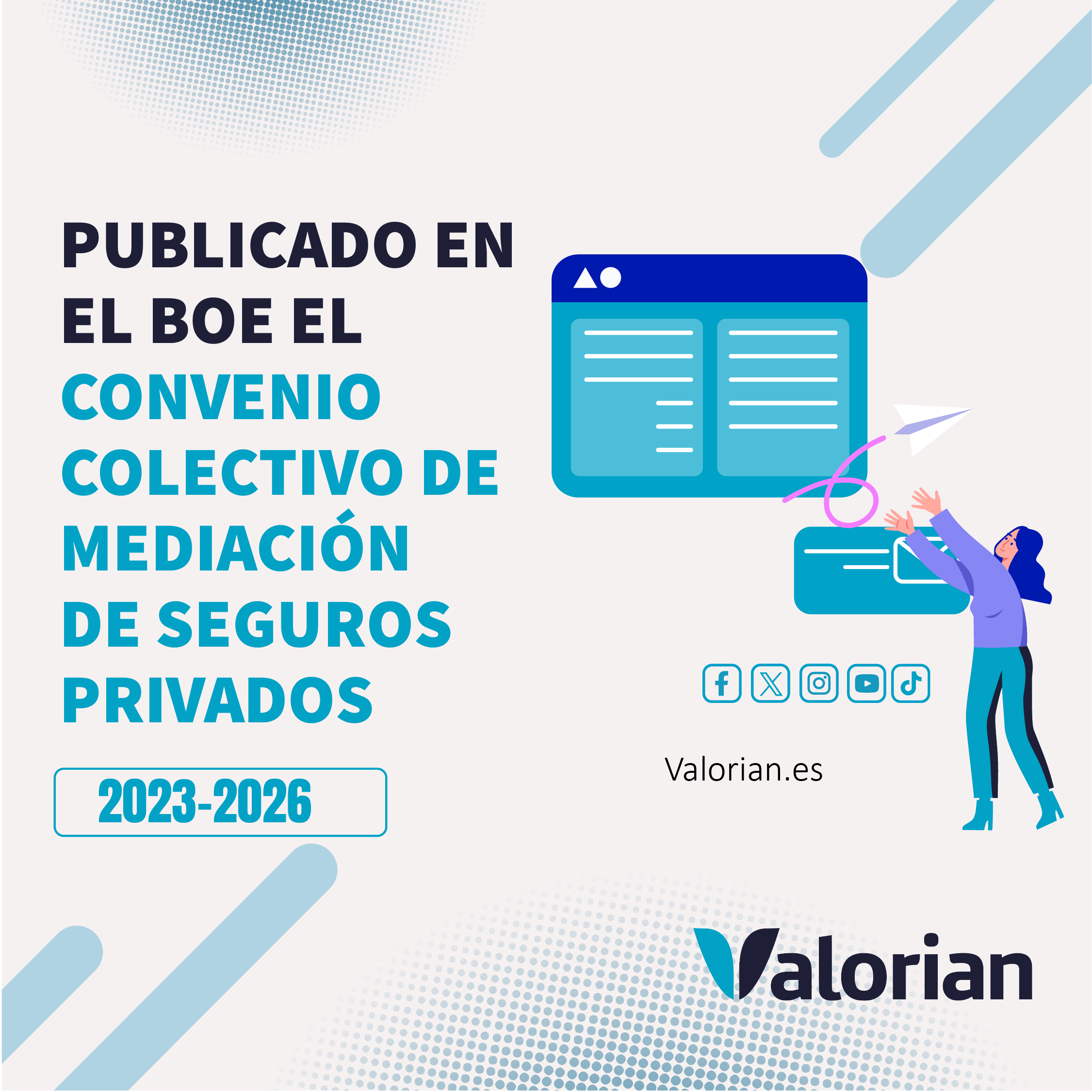 Publicado en el BOE el Convenio de Mediación de Seguros Privados para los años 2023-2026