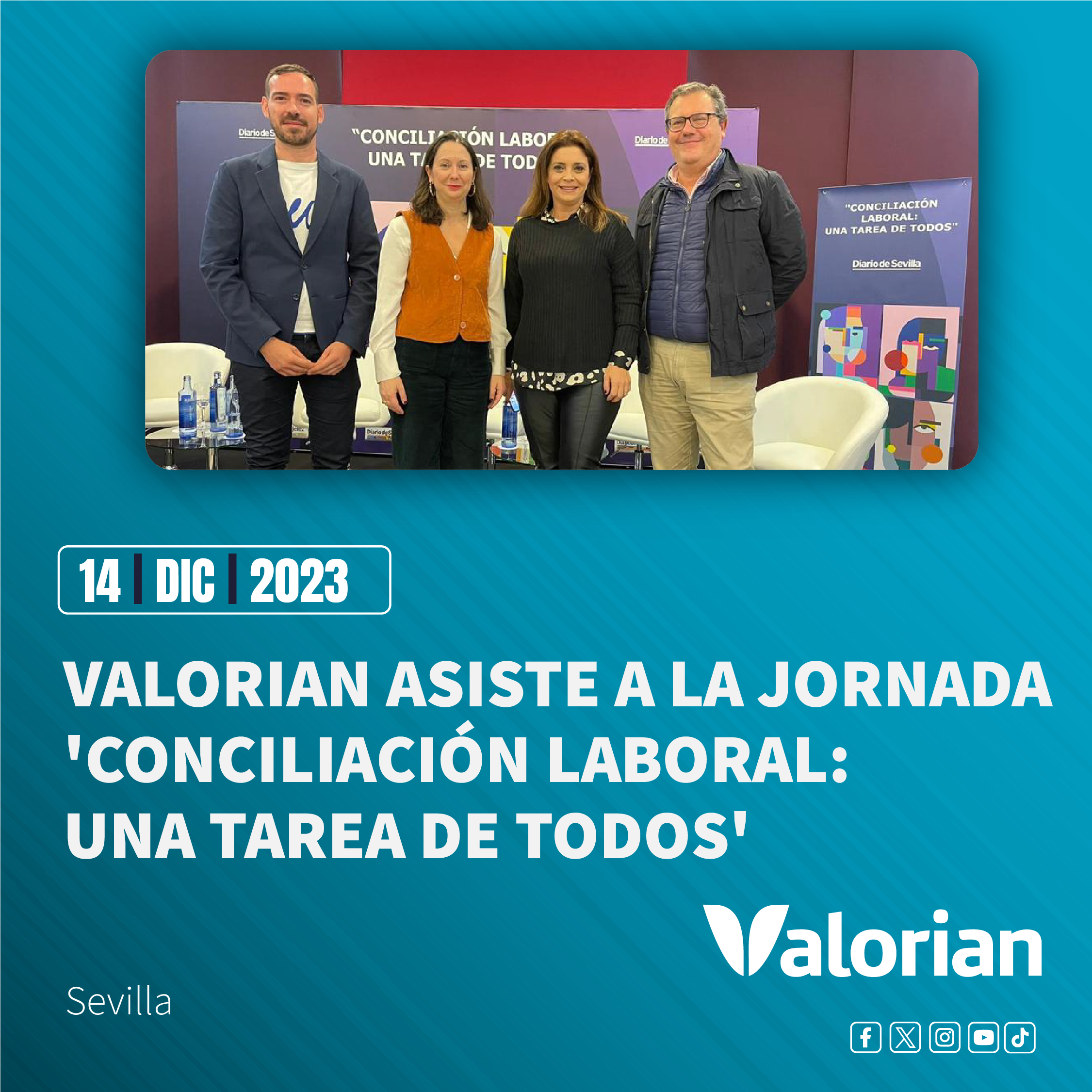 Valorian asiste a la jornada: Conciliación laboral: una tarea de todos