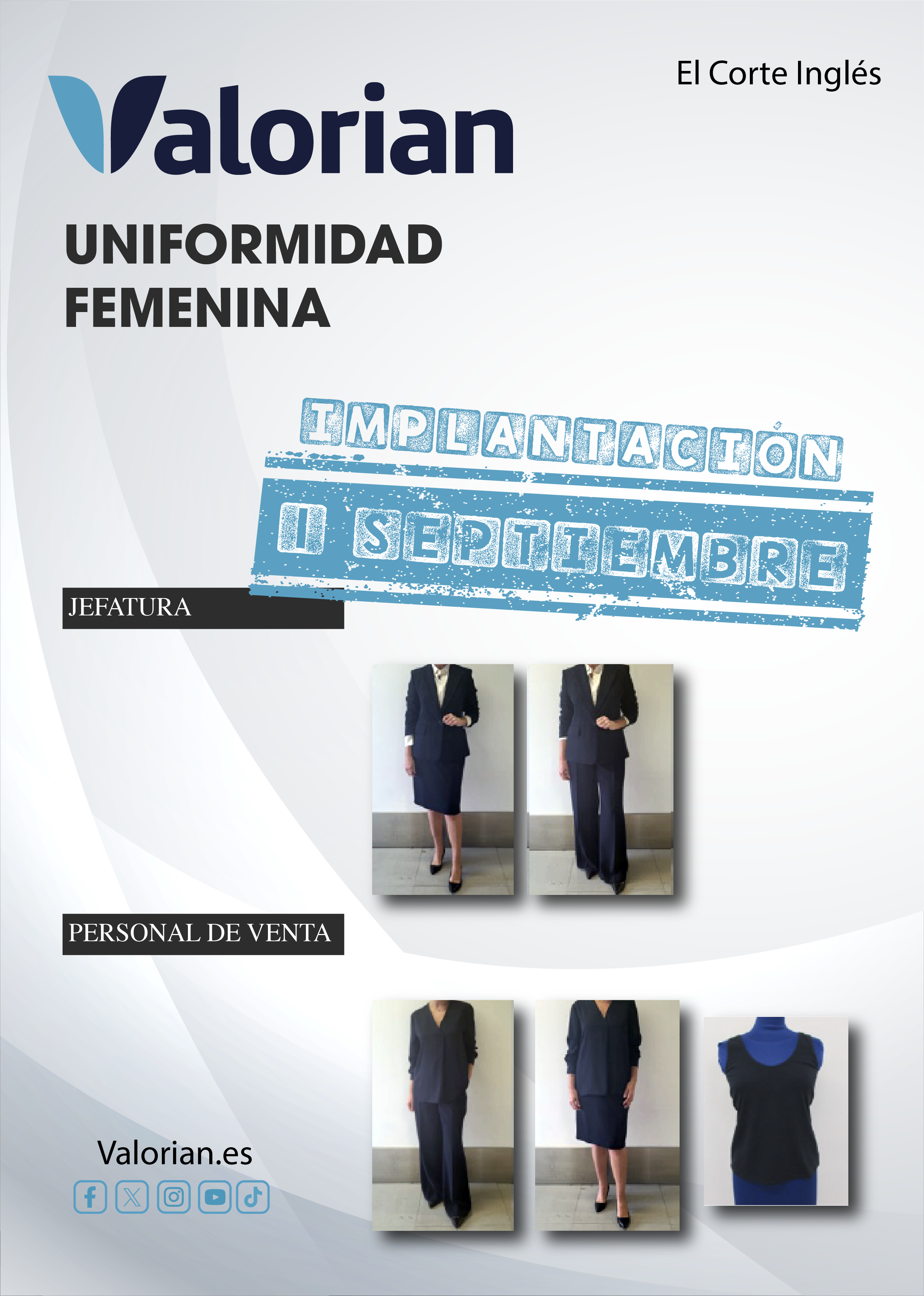 Uniformidad femenina ECI: implantación 1 de septiembre