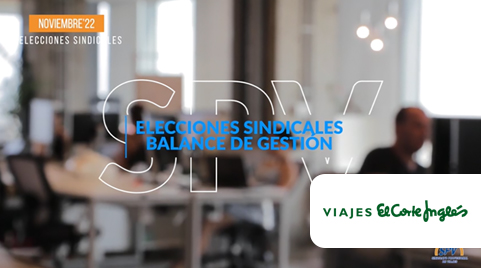 EESS NOVIEMBRE 2022: Video balance de gestión de SPV en Viajes El Corte Inglés