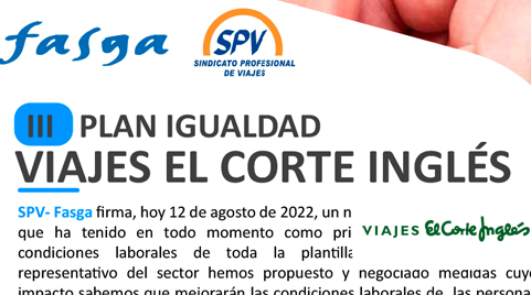 Díptico informativo III Plan de Igualdad de Vecisa