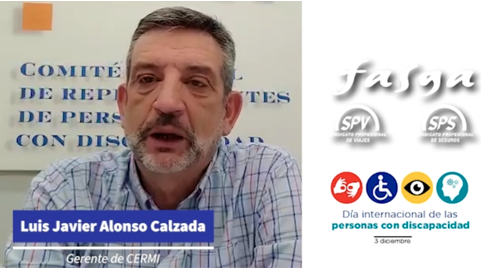 Día 3 de diciembre: Luis J. Alonso Calzada,  Gerente de CERMI