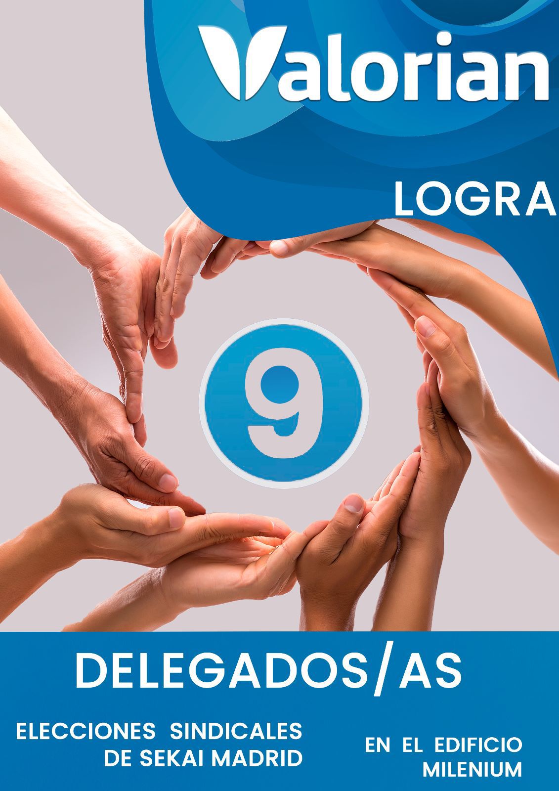 Valorian obtiene los 9 representantes en las EESS de Sekai Madrid en el Edificio Milenium