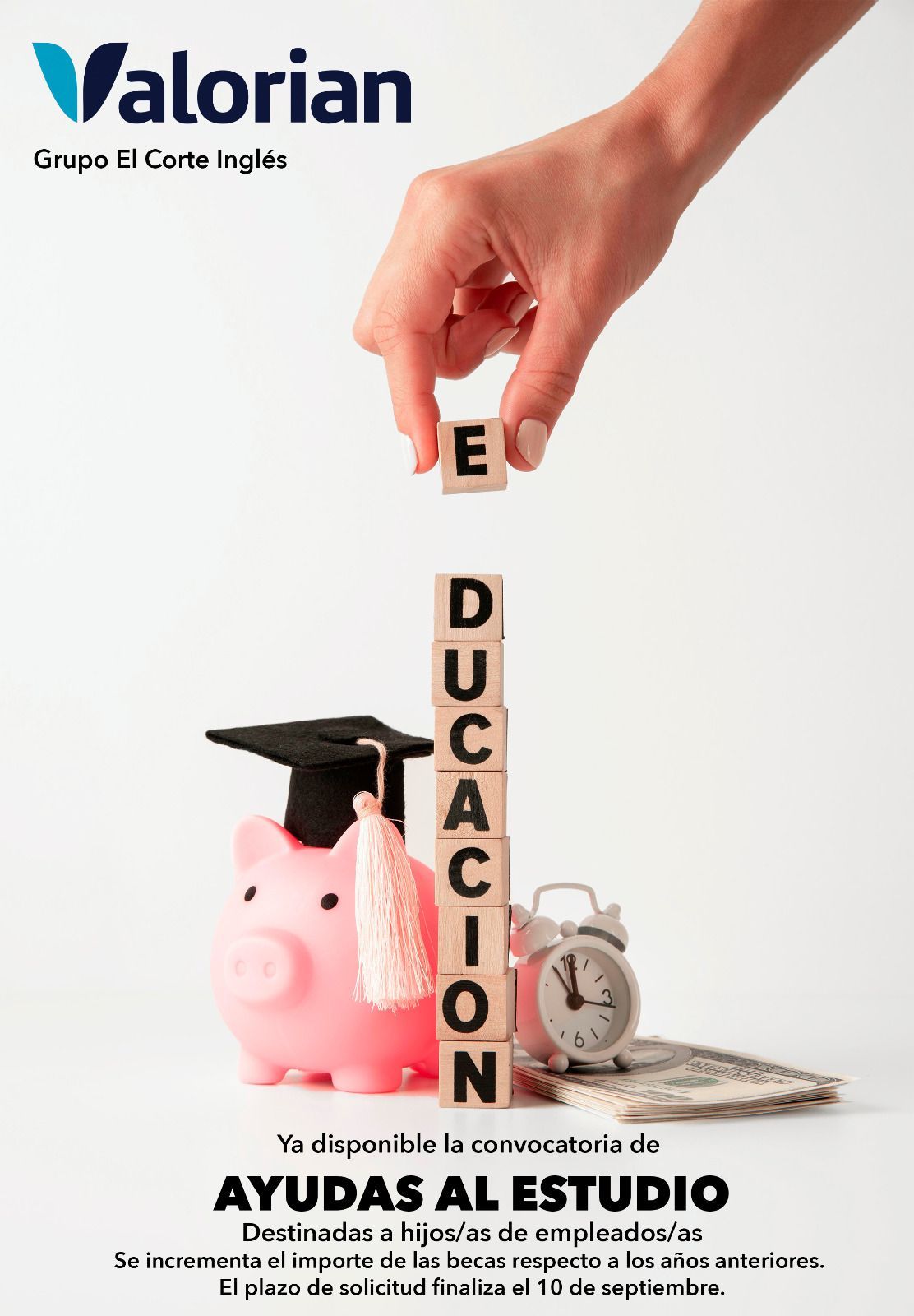 Ya está disponible la convocatoria de ayudas estudio en El Corte Inglés