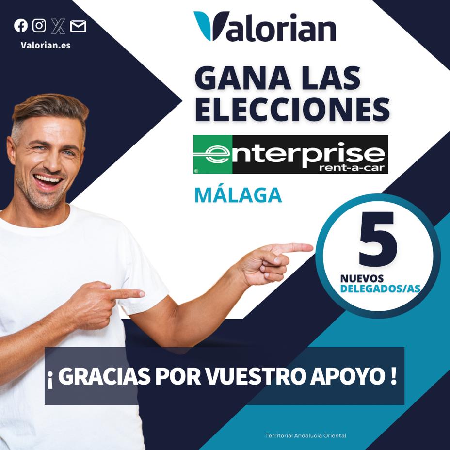 Valorian gana las EESS de Enterprise Rent-A-Car en Málaga