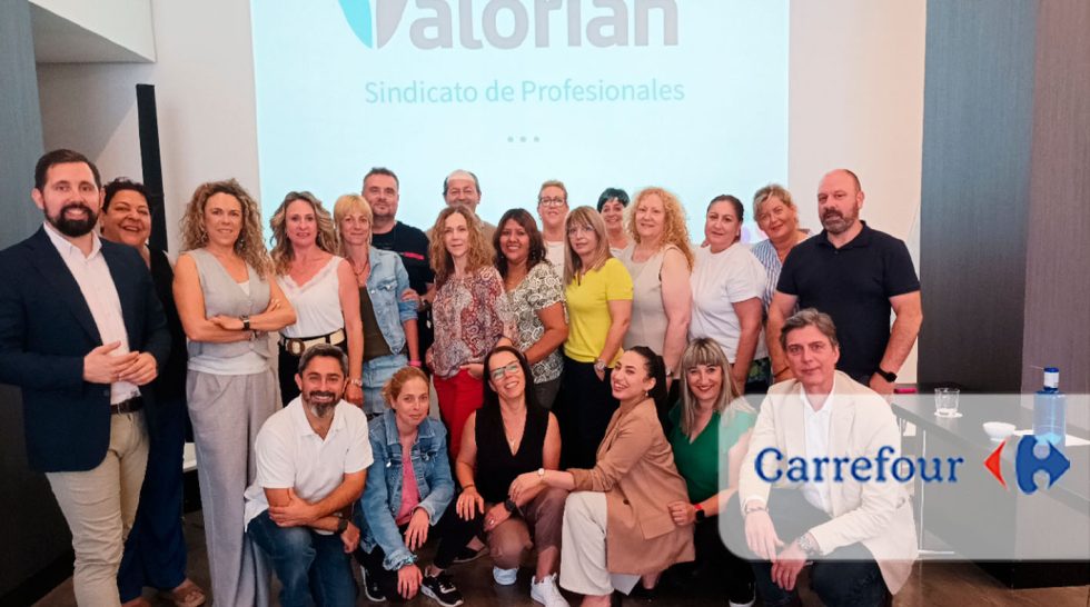 Jornadas formativas y de análisis del sector de la gran distribución con la sección sindical de Valorian en Carrefour