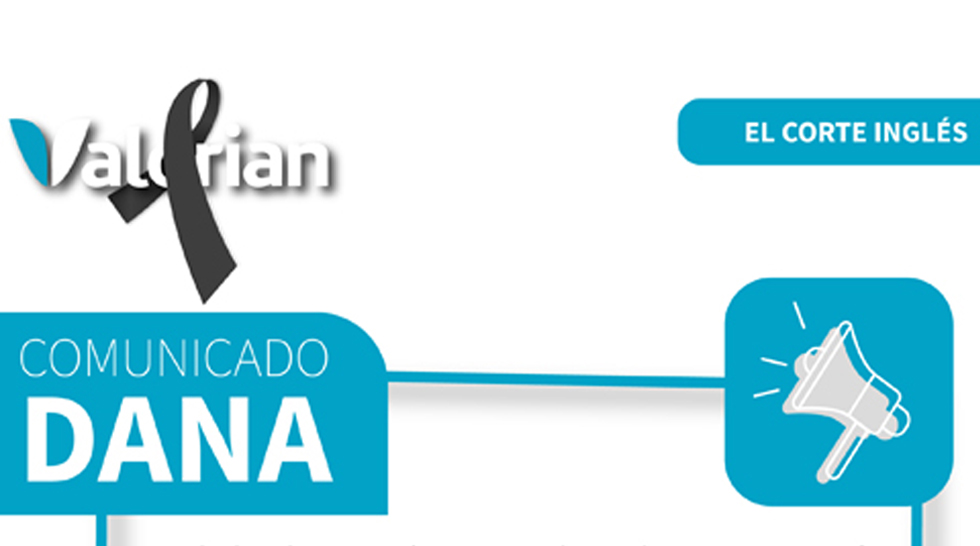 Comunicado DANA El Corte Inglés