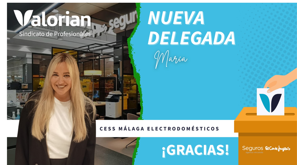 Valorian obtiene una nueva delegada en las EESS de CESS Málaga Electrodomésticos