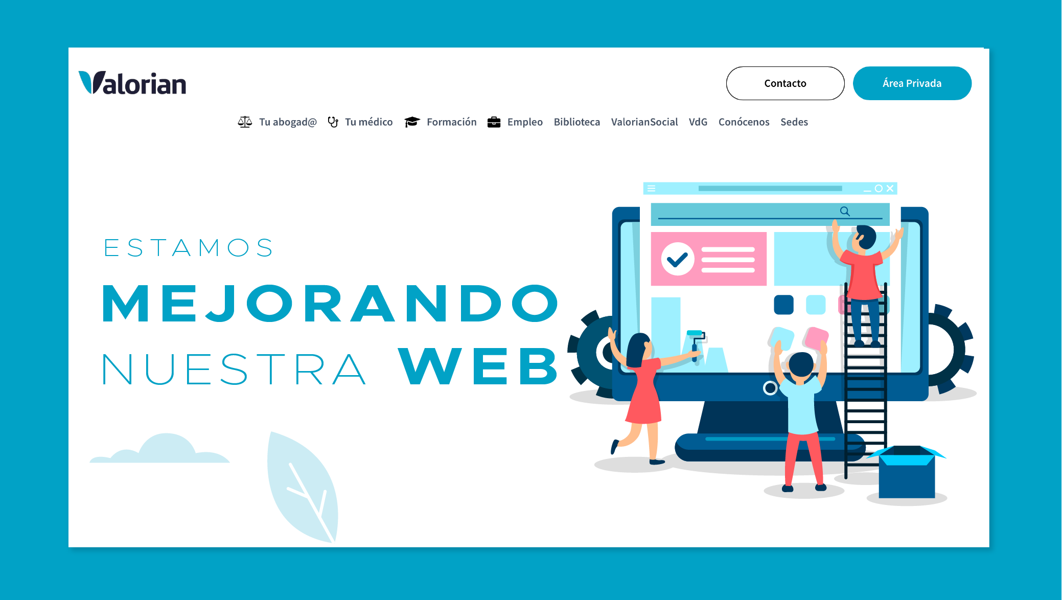 Estamos mejorando nuestra página web