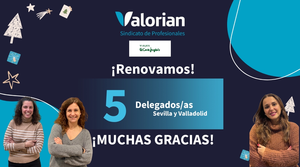 Valorian renueva 5 delegados/as en las EESS de VECISA en Sevilla y Valladolid